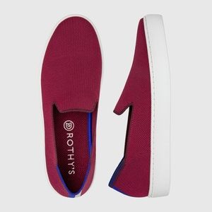 Rothy’s Red Garnet Slip On Sneakers